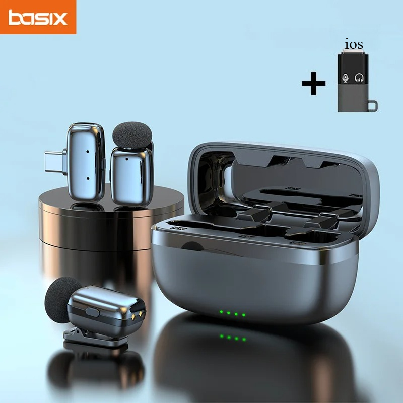 Condenser Microphone Kit - Set Microfono Lavalier Wireless con Custodia