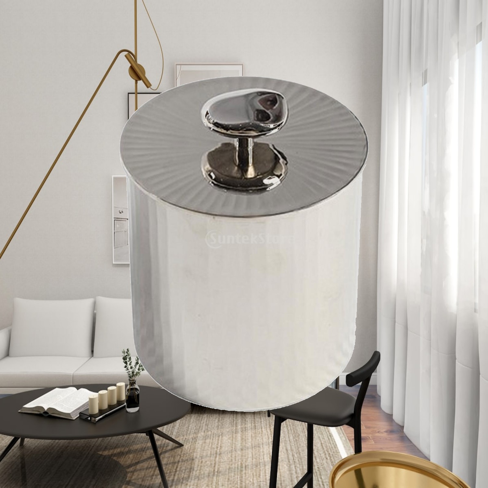 Knob Aluminum - Portagioie in Alluminio, Elegante Contenitore per