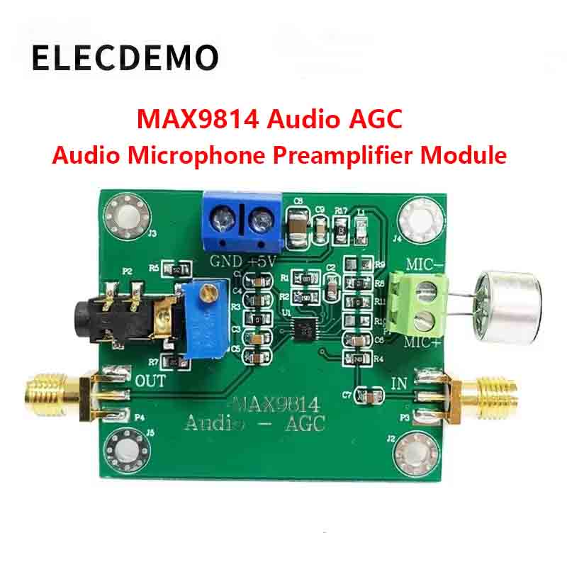Audio Amplifier Board - Modulo Amplificatore AGC per Microfono Elettrete,