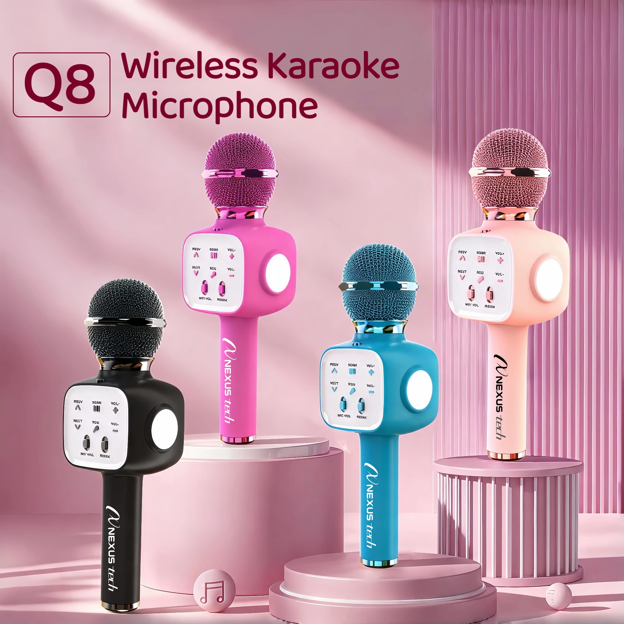 Speaker Kit - Microfono karaoke wireless Bluetooth 5.2, altoparlante