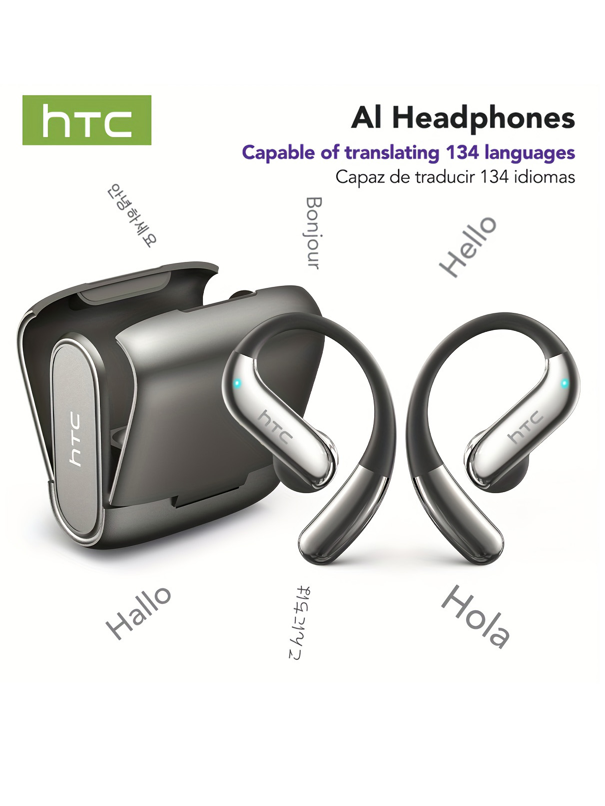 Woofer - Cuffie Bluetooth Open-Ear HTC 30 ore