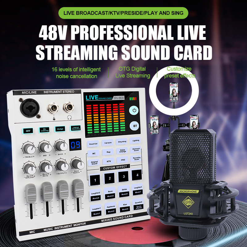Audio Interface - Set di Interfaccia Audio con Microfono