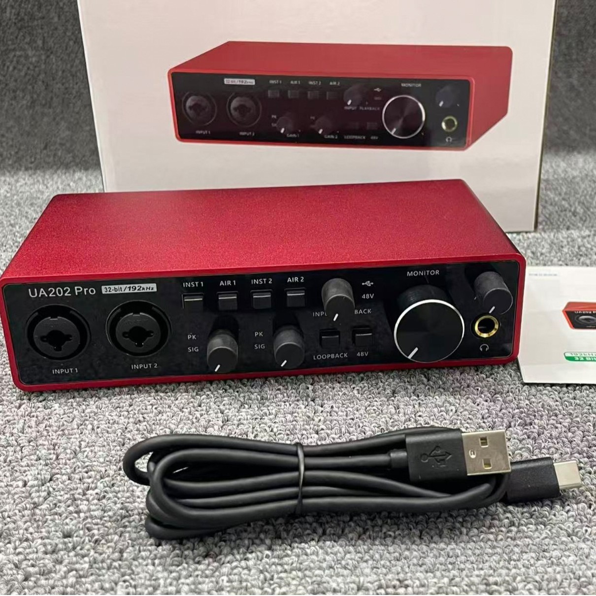 Condenser Microphone Kit - Scheda audio professionale UA202 Pro con