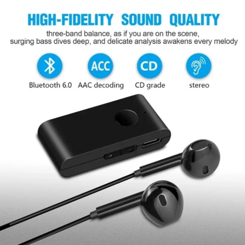 Headphone Amplifier - Ricevitore Audio Bluetooth 5.0 con Auricolari