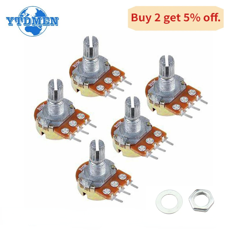 Potentiometer 10K - 10PCS Potenziometro a resistenza variabile WH148