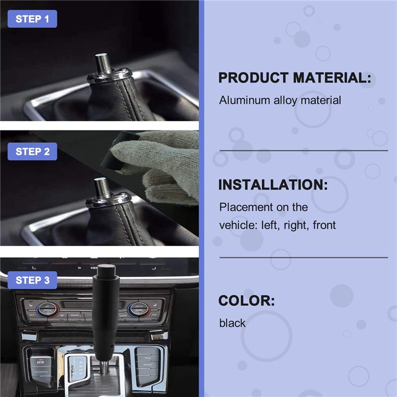 AU33 – Pomello del cambio auto - Knob Aluminum recensione e prezzo