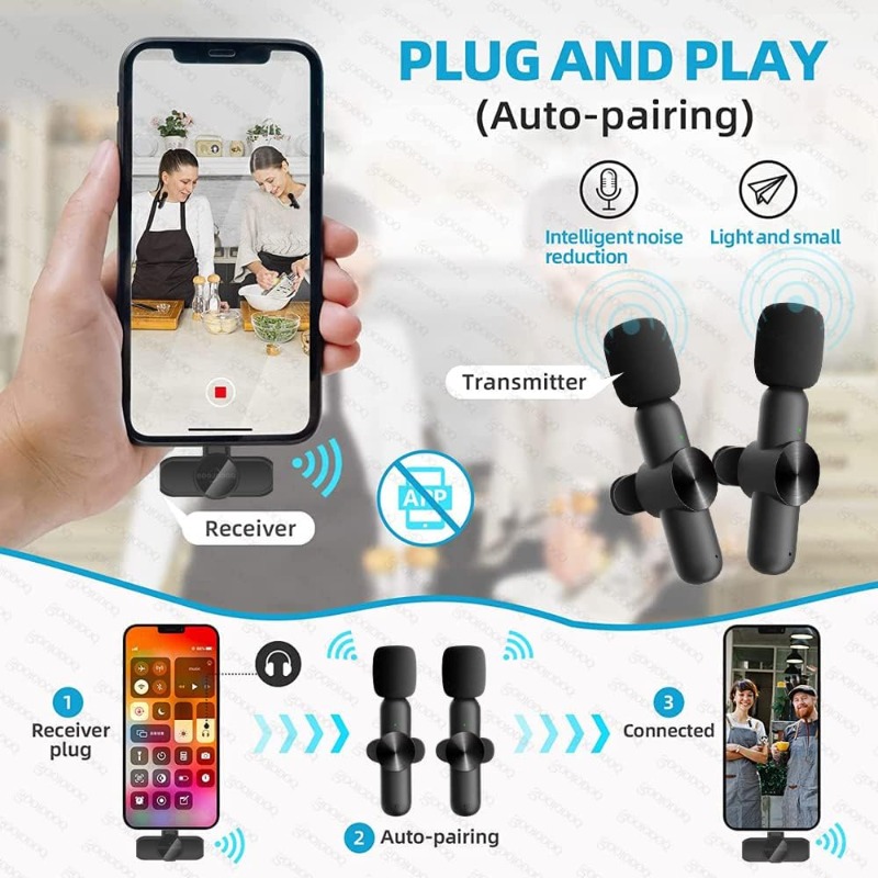 Microfono Lavalier Wireless pe - Condenser Microphone Kit recensione e prezzo